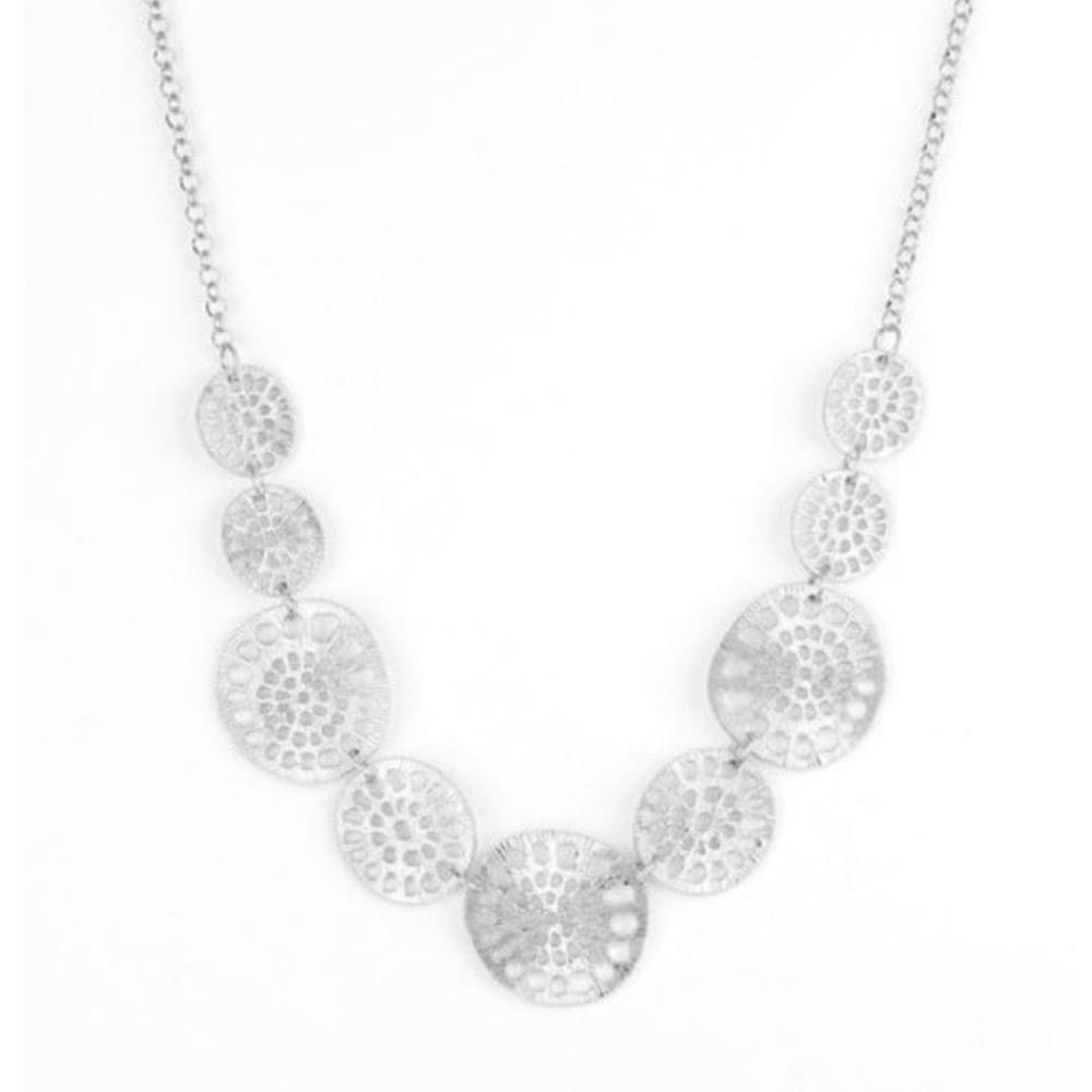 Paparazzi Radiant Silver Disc Necklace Your Own Free WHEEL Fashion Jewelry
